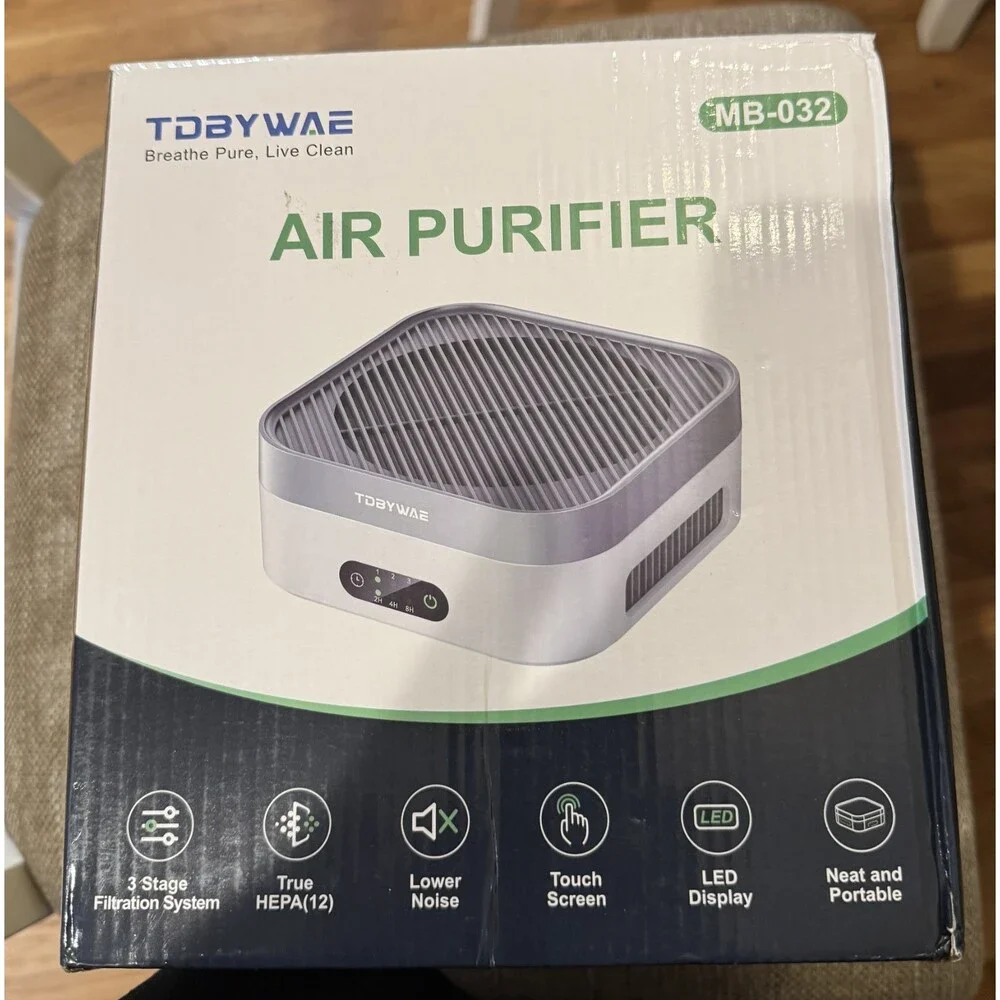 TDBYWAE MB032 Air Purifier for Home | 600 Sq Ft | Ultra-Quiet & Portable New